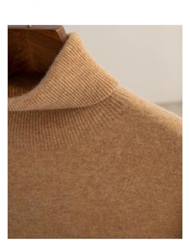 Men's High Collar Slim Fit Long Sleeve Sweater Men Loose Knitted Sweater Warm Pullovers Jumper2