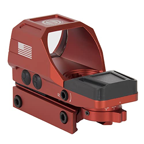 Dd Dagger Defense- A Veteran Owned Company-Dd119X Battle Flag Red Dot Reflex Sight Scope, Reflex Sight Optic (Not For Pistols) Red Dot Sight-Mil-Spec 1913 Rail Mount Only (Red) #TOP6