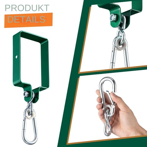 Support pivotant pour balançoire extérieure avec adaptateur d'extension robuste - 7