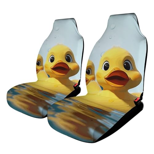 Housse de siège voiture caoutchouc imperméable et robuste motif canard amusant