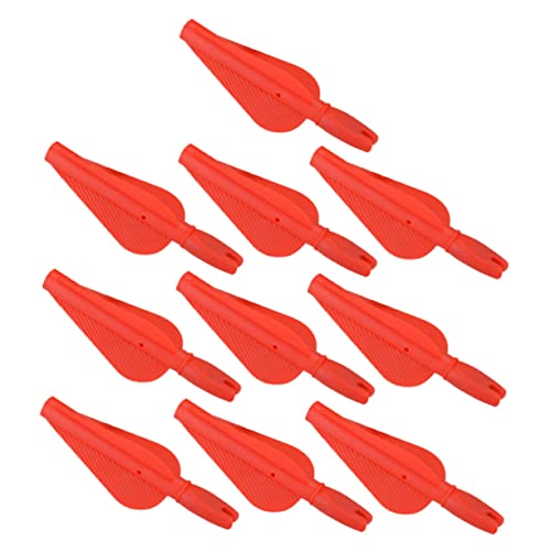 LIOOBO Set of 10 Arrow Nock Covers 8mm Plastic Sturdy and Practical for Archery Training