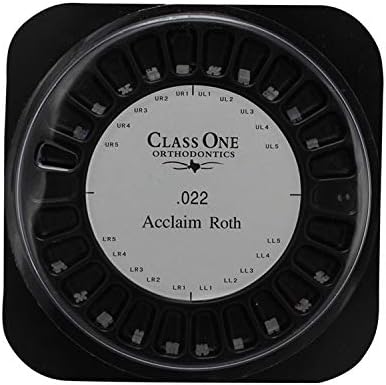 20 Sets/Pack 400 pcs of Ceramics Brackets Acclaim Roth Mini 0.022 With Hook 3,4,5