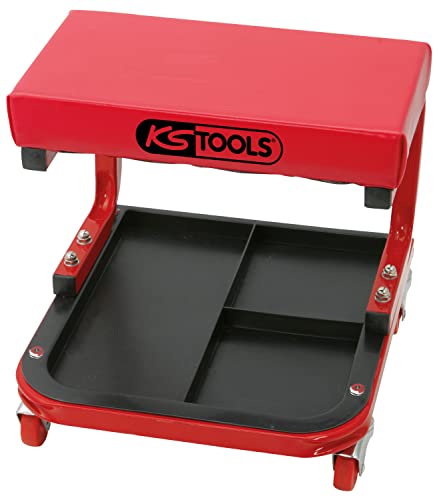 Werkstatthocker KS Tools 500.8020 mit Aufbewahrung und Rollen