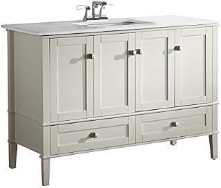 Simpli Home NL-HHV029-48-2A Chelsea Bath Vanity Top & Base Combinations, 48 Inch, Soft