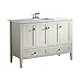 Simpli Home Chelsea 48" Bath Vanity with White Quartz Marble Top, Soft White