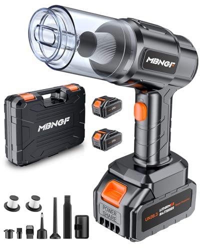 MBNGF Car Vacuum Portable Cordless,35000PA High Power Suction & Blower,