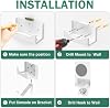Soporte de pared compatible con Xbox Series S | Bracket de estante para pared compatible con XSS, colgante vertical de metal cerca o detrás del TV, izquierda/derecha, con soporte desmontable para controlador 8