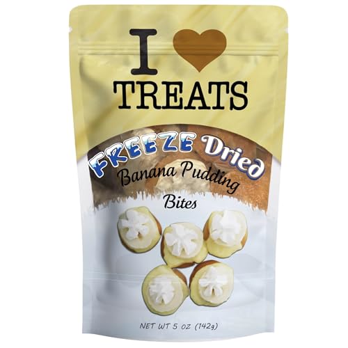 I LOVE TREATS Freeze Dried Banana Pudding Bites 5 oz