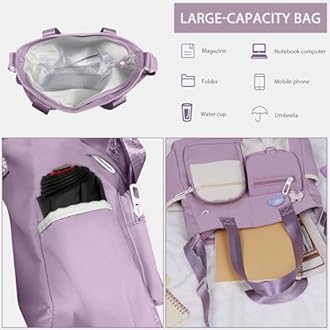 Women's Messenger Bag - Professional Crossbody Work Satchel Stylish Office Purse for Business Travel & Commuting