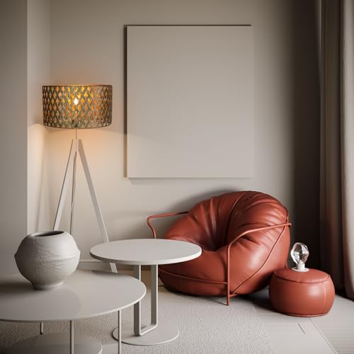 Osasy OS24-1PG01-15ZT(USA) Drum Lamp Shades Gold Metal Shade,Hollow-Out Design Hand-Crafted thumb #5
