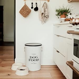 Harry Barker Bon Chien Dog Food Storage Canisters, Medium 22lbs of Food Harry Barker Bon Chien Dog Food Storage Canisters, Medium 22lbs of Food