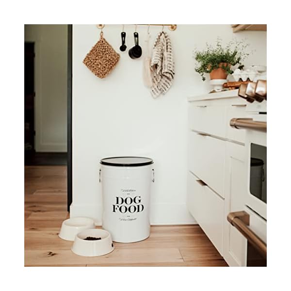 Harry Barker Dog Food Storage Canister – Bon Chien – Black – 40 lb Harry Barker Dog Food Storage Canister – Bon Chien – Black – 40 lb