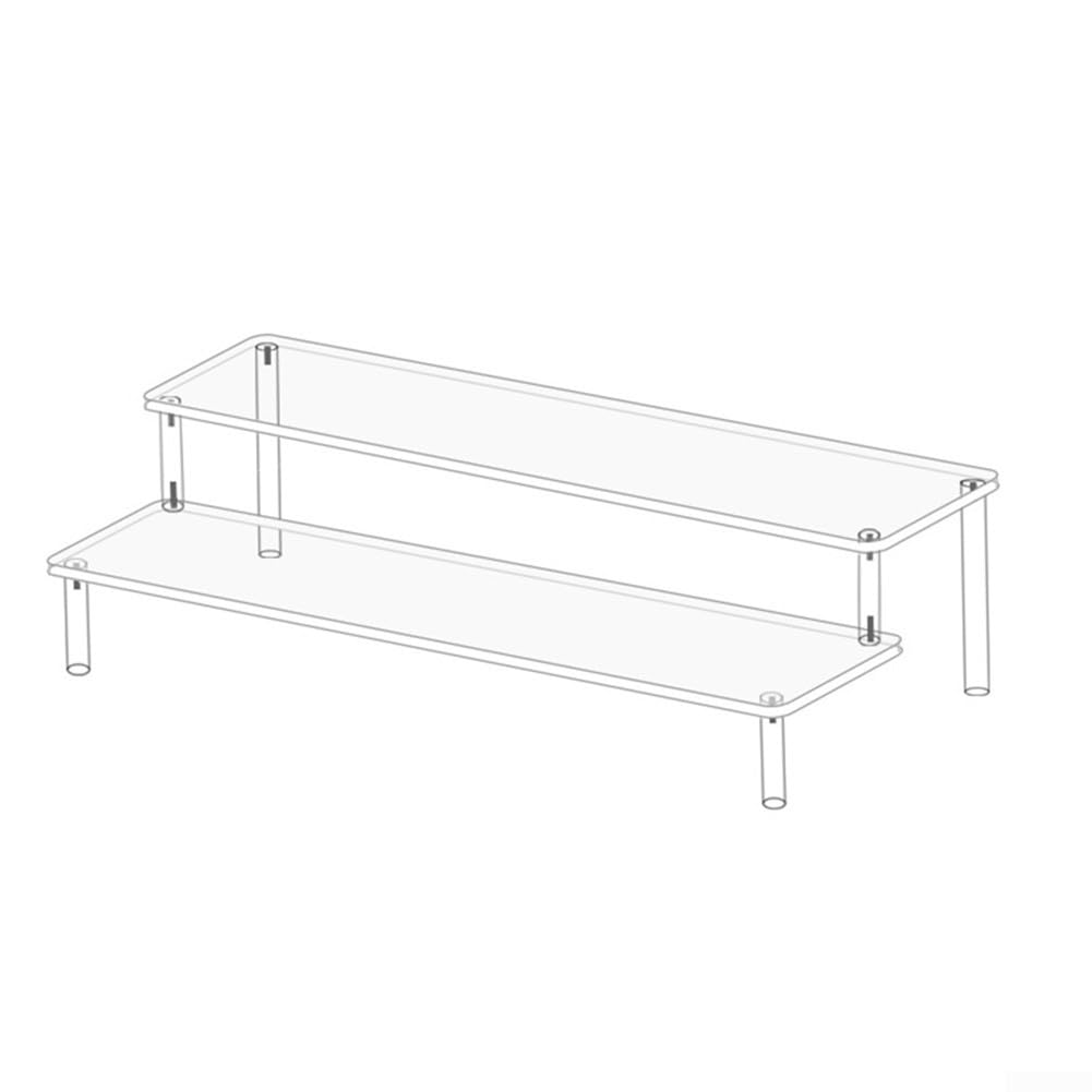 Lot De 2 Présentoirs Acrylique 3 Niveaux Transparents - Pour Figurines, Cupcakes, Décorations, Marque TVNYOUJIA