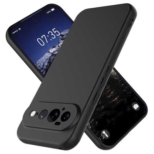HAII for Google Pixel 11 Pro XL �P�[�X�A�X���� ���L�b�h�V���R�� ���f�B�[�X �����Y ���h�~ �}�C�N���t�@�C�o�[ ���n �ϏՌ��� �\�t�g�V���R�� �ی�P�[�X (�u���b�N�APixel 11 Pro XL)