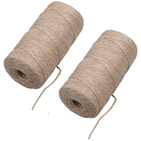 Cuerda de yute natural de 200 m para jardinería y manualidades Puchin Cover