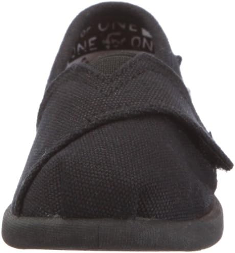TOMS Infants's TOMS TINY CLASSICS BLACK CANVAS CASUAL SHOES 6 (BLACK) | Image 1