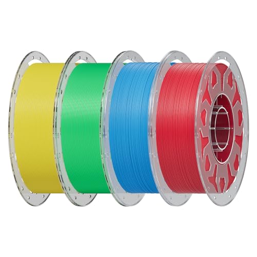 Creality PLA Filament 1.75mm, 3D Printer Filament Bundle, Enhanced Toughness No Warp, Accuracy ±0.03mm Printing for Most 3D Printers