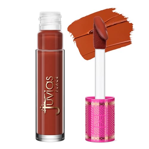 Juvia's Place Velvety Matte Liquid Lipstick Spice - Hydrating, Long-Wearing, Velvety Soft & Feather Light - Hyperpigmented Creamy Matte Lipstick for Women