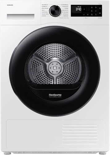Samsung Wärmepumpentrockner, DV5000D, 9 kg, EEK: C, AI Wäschetrockner mit WiFi-SmartThings-App, Hygiene-Programm, Air Refresh, Knitterschutz, DV90DG52A0AEEG