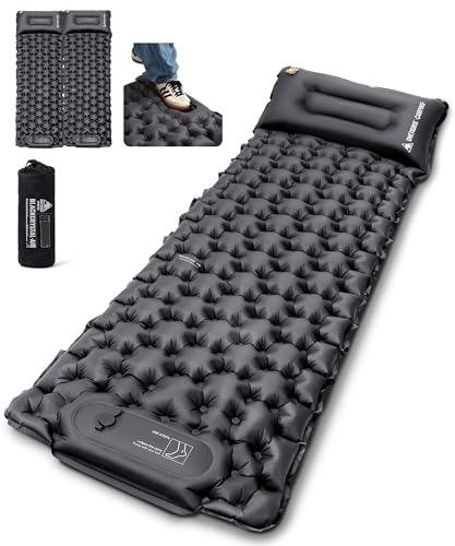 OneTigris BLACKCRYSTAL Isomatte selbstaufblasend Ultraleicht, aufblasbare Matratze Camping mit...