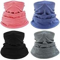 FUIPVGI 4 Piezas Braga Cuello Moto Calentador, Elastica Pañuelos