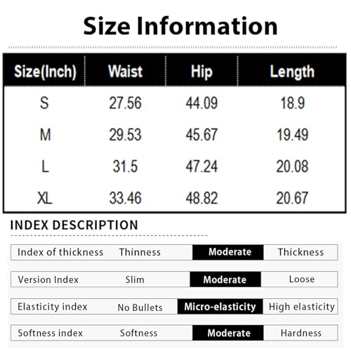 Short confortable cordon taille élastique contre la chaleur