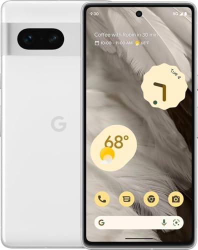 Google Pixel 7 128GB Smartphone - AT&T Only - US Version - (Snow) (Renewed)