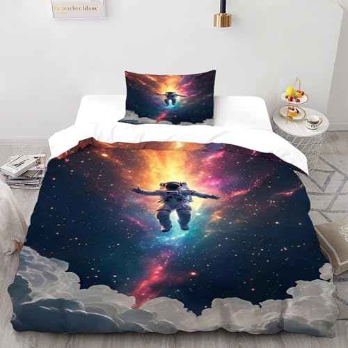 Housse de couette star theme et parure de lit astronaute, cadeau idéal ado - 2