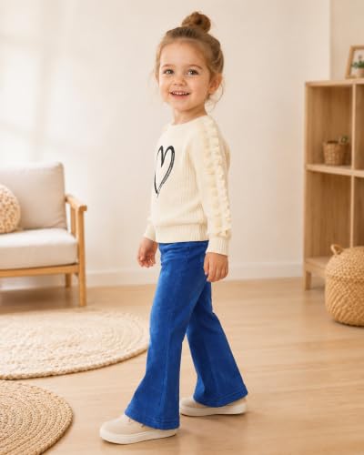 Image of SODLON Baby Toddler Girl Clothes Sweatshirt Jeans Fall Winter Outfit 12M-5T