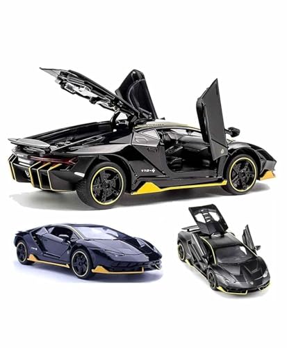 Image of 1:32 Scale Lamborghini Centenario Toy Car | Metal Pullback Diecast Car for Kids with Openable Doors, Sound, Light Effects Toy for Car Enthusiasts (Color As Per Available), White
