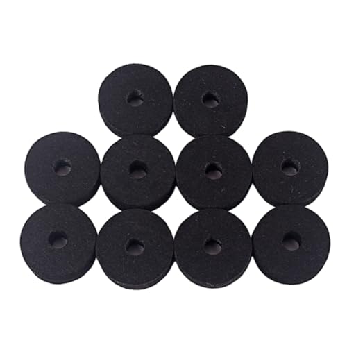 OFFSCH 10pcs Felt Washers for Cymbals Felt Washers for Guitar Strap Buttons Cymbal Stand Felt Washer Button Felt Washers