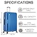FLYMAX XL 32" Extra Large Suitcase 4 Wheel Lightweight Luggage Hard Shell Check in Hold Travel ABS 143 Litre Capacity Travel Case with 3 Digit Combination Lock + Telescopic Handle Red