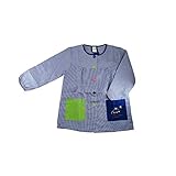 Fabricado en España Kiz Kiz Bata Escolar Infantil Baby Infantil de Cuadros Pequeños (Azul, 8)