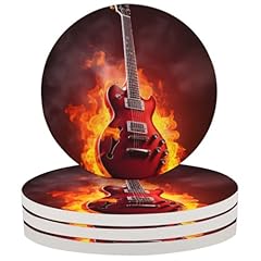 Red Guitar Flame Pattern
