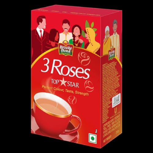 Image of Red Label 3 Roses Dust Tea, Topstar, 275Gm Carton, Assam