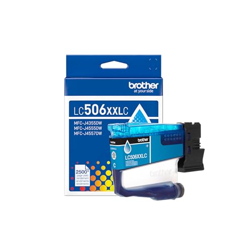 Image of Brother Genuine LC506XXLC Super High Yield Cyan Ink Cartridge (for use INKvestment 4355, 4555, and 4557 Printers)
