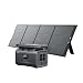 Produktbild GROWATT Powerstation mit 200W Solarpanel(Modell: INFINITY 1500), 1512Wh-Kapazität, 4 x 230V/1800W AC-Steckdosen (Spitzen 3600W), AC-Schnellladung, Solargenerator für Outdoor Camping/Zuhause/Wohnmobile