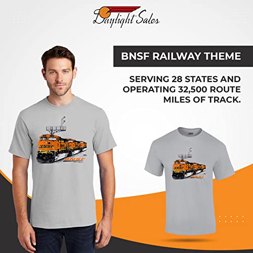Daylight Sales Bnsf Es44Dc Authentic Railroad T-Shirt [38] (Youth, Medium, Grey) #TOP1