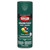 6-Pack of 12 oz Krylon K05563007 Hunter Green COLORmaxx Paint & Primer Spray Paint, Satin