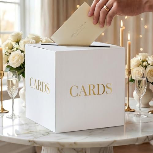 White Large Money Envelope Card Holder