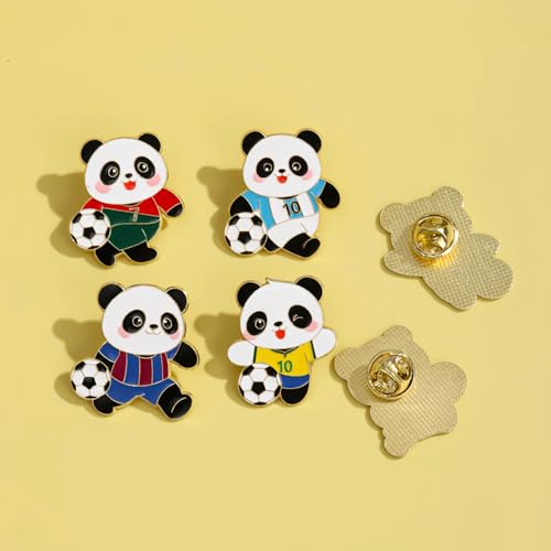 Image of Panda Cute Oil Dripping Panda Brooch Outdoors Lapel Pins Badge Brooch Pins (Bro000001)