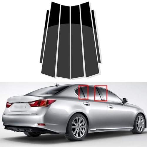 Pegatinas de pilar central para Lexus GS: cubre arañazos de ventanas 7