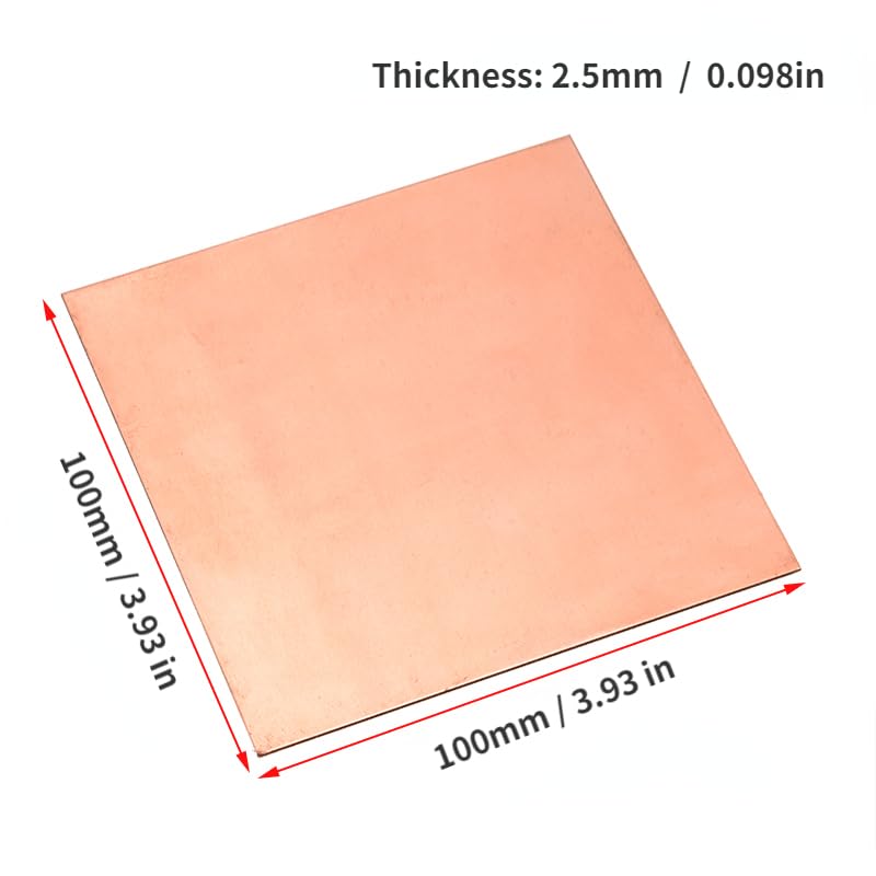 2.5mm Thick Pure Copper Plate