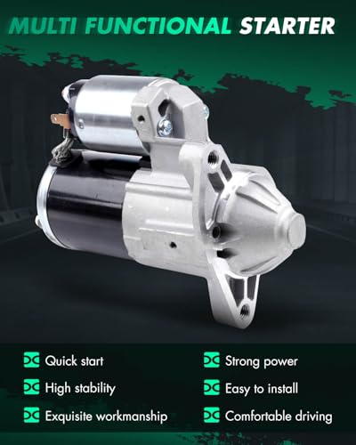 Image of SCITOO Starter Motor 17938 SMT0254 for Dodge Durango 2011-2018 for Dodge for Ram 2009-2010 1500 /2500 2009 3500 /4000 for Jeep Commander 2009-2010 Grand Cherokee 2009-2018 ‎12 Volt CCW 9-Tooth Pinion