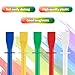15pcs Glue Spreaders and Smear Sticks, Glue Brush Colored,Plastic Glue Smear Sticks Applicator,DIY Art Leather Craft Tool, Easy Clean Polypropylene Plastic