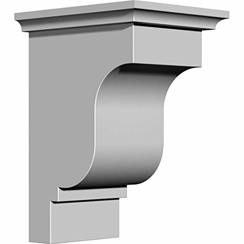 Ekena Millwork BKT03X07X05ED 3 1/2-Inch W x 5-Inch D x 7-Inch H Edinburgh Bracket