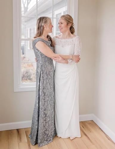 Sparkly Sequin Mother of The Bride Dresses for Wedding Off Shoulder Cap Sleeves Formal Evening Dress4