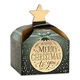 Lindt Schokolade | Kalligrafie Xmas Würfel | 58g | 5 edle Pralinen in einem festlichem Würfel im Kalligrafie-Design | perfektes Schokoladen-Geschenk in der Weihnachtszeit