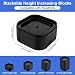 Penitue 4pcs Treadmill Incline Riser Blocks, Walking Stackable Height Adjustable Incline Blocks Pad Attachment Non-Slip Upgrade Ramp for Home Gym Leveling & Uphill Workout Treadmill Accessories