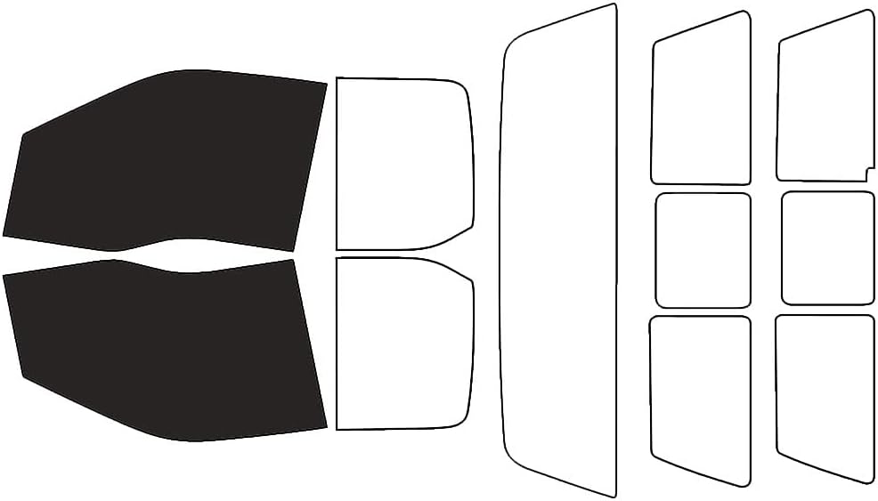 Avery Dennison Window Tint Kit Compatible with Ford F-250 2017-2023 2 Door Super Cab - Black 20% - NR Nano Ceramic IR - Bubble Free Single Ply Film - Front Precut Kit